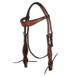 Pool's western headstall flower tooling