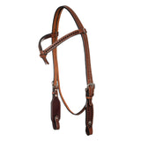Pool's futurity western bridle with braided browband