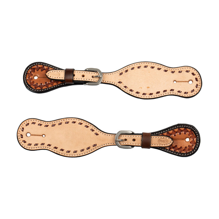 Pool's 2 tone western spur straps