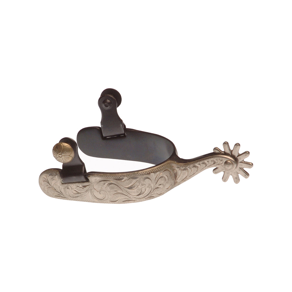 Lakota western spurs silver black SR00221