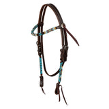 Pool's nanajo sky beaded oiled western bridle