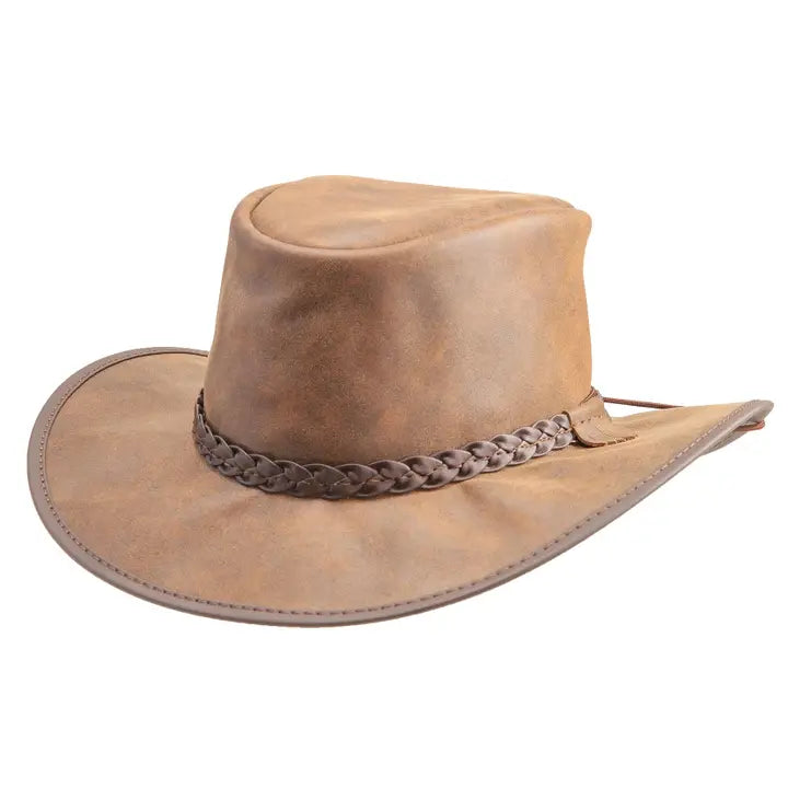 American hat makers Crusher | Crushable Leather Outback Hat
