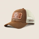 Ariat floral leather patch cap for ladies