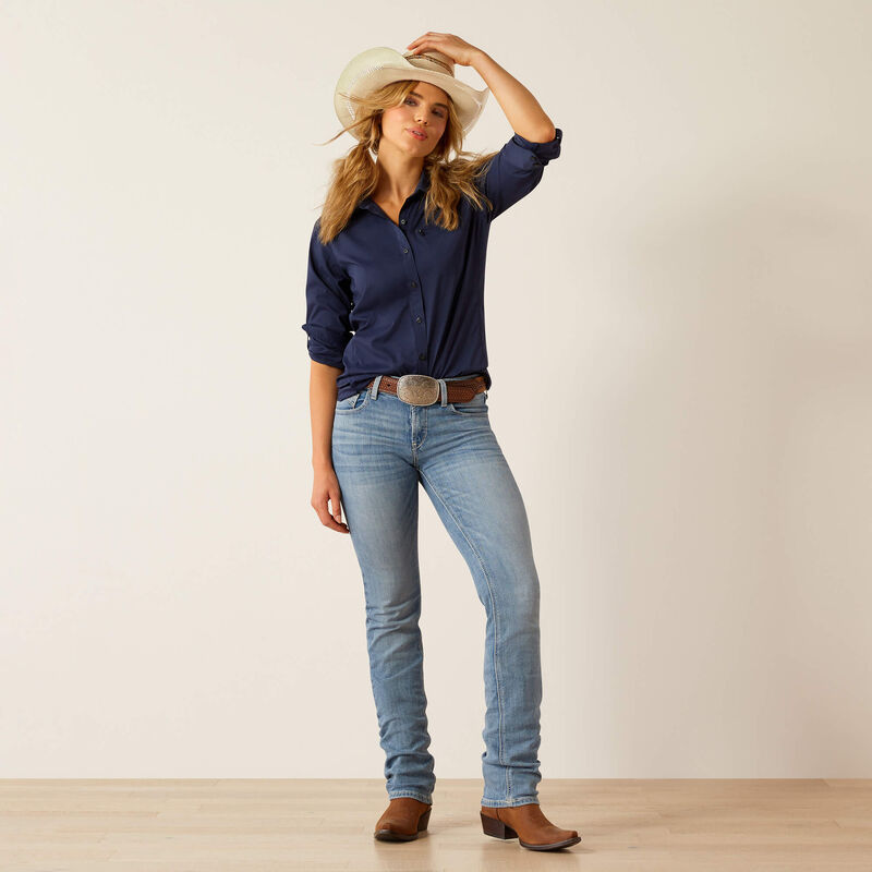 Ariat perfect rise yara straight leg jean for ladies