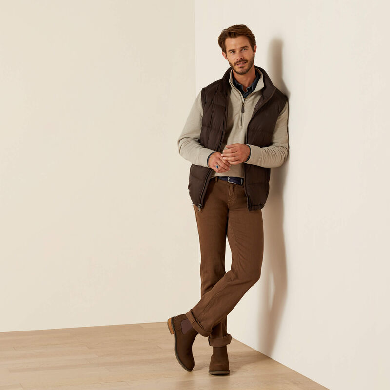 Ariat ultra puff down vest for men