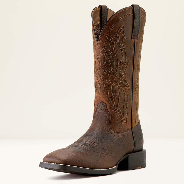 Ariat Sport Rustler wide square toe western boot for men