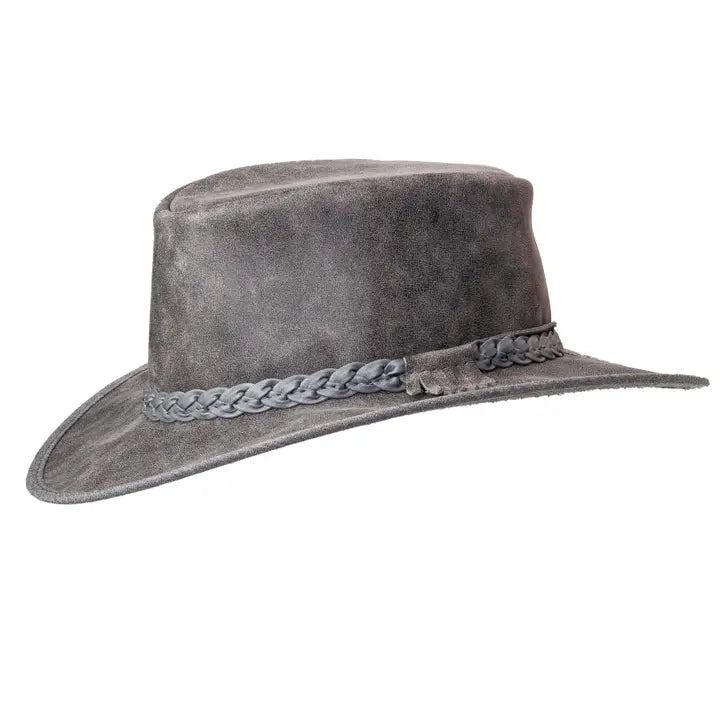 American hat makers Crusher | Crushable Leather Outback Hat