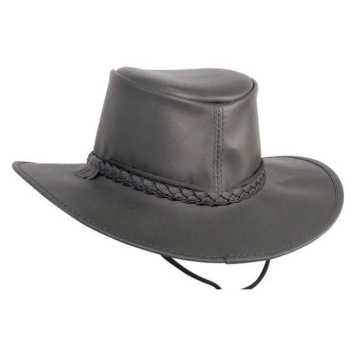 American hat makers Crusher | Crushable Leather Outback Hat