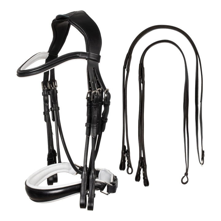 Acavallo giaconda bridle with double reins