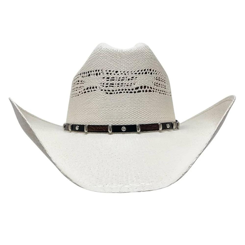 American hat makers Montana | Womens Straw Cowgirl Hat with Western Hat Band