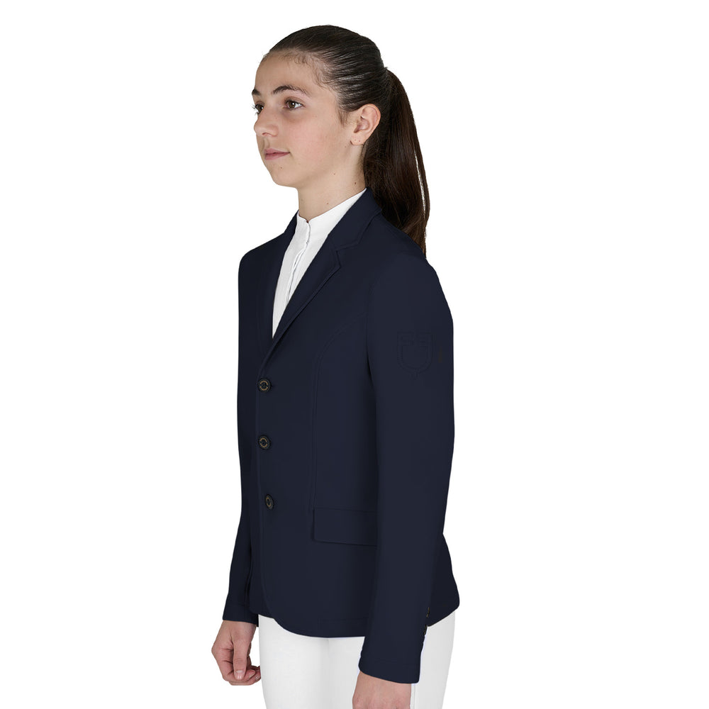 Equestro kids slim fit three buttons competition jacket