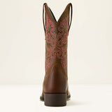 Ariat Round up wide square toe stretchfit Western boot for ladies