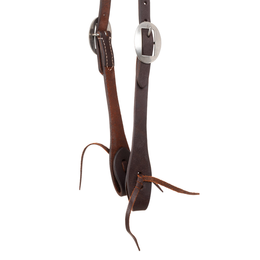 Lakota one ear leather headstall