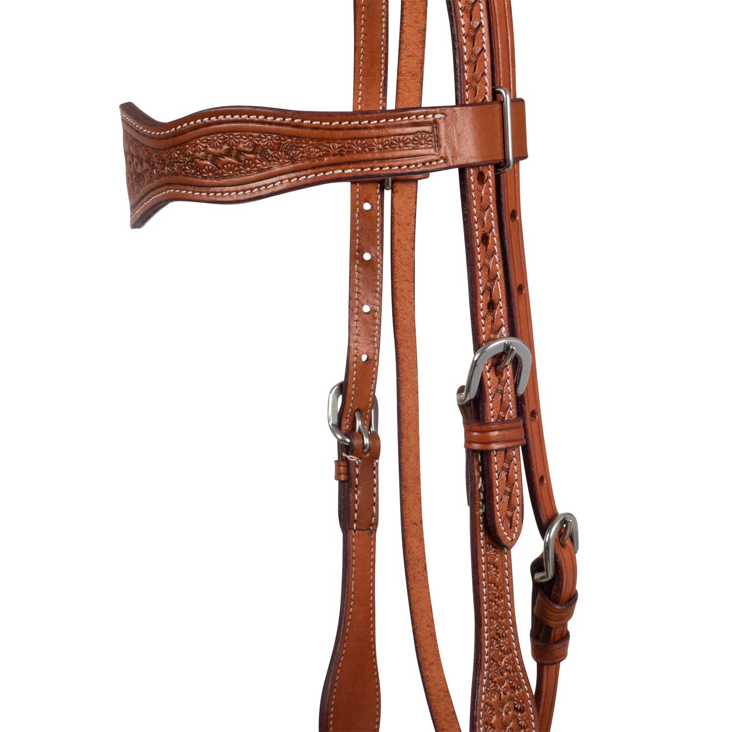 McBryan western headstall basket tooling MBH01001