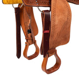 McBryan working cow saddle basket tooling MBH08003