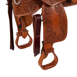McBryan working ranch saddle classic flower  tooling MBH08008