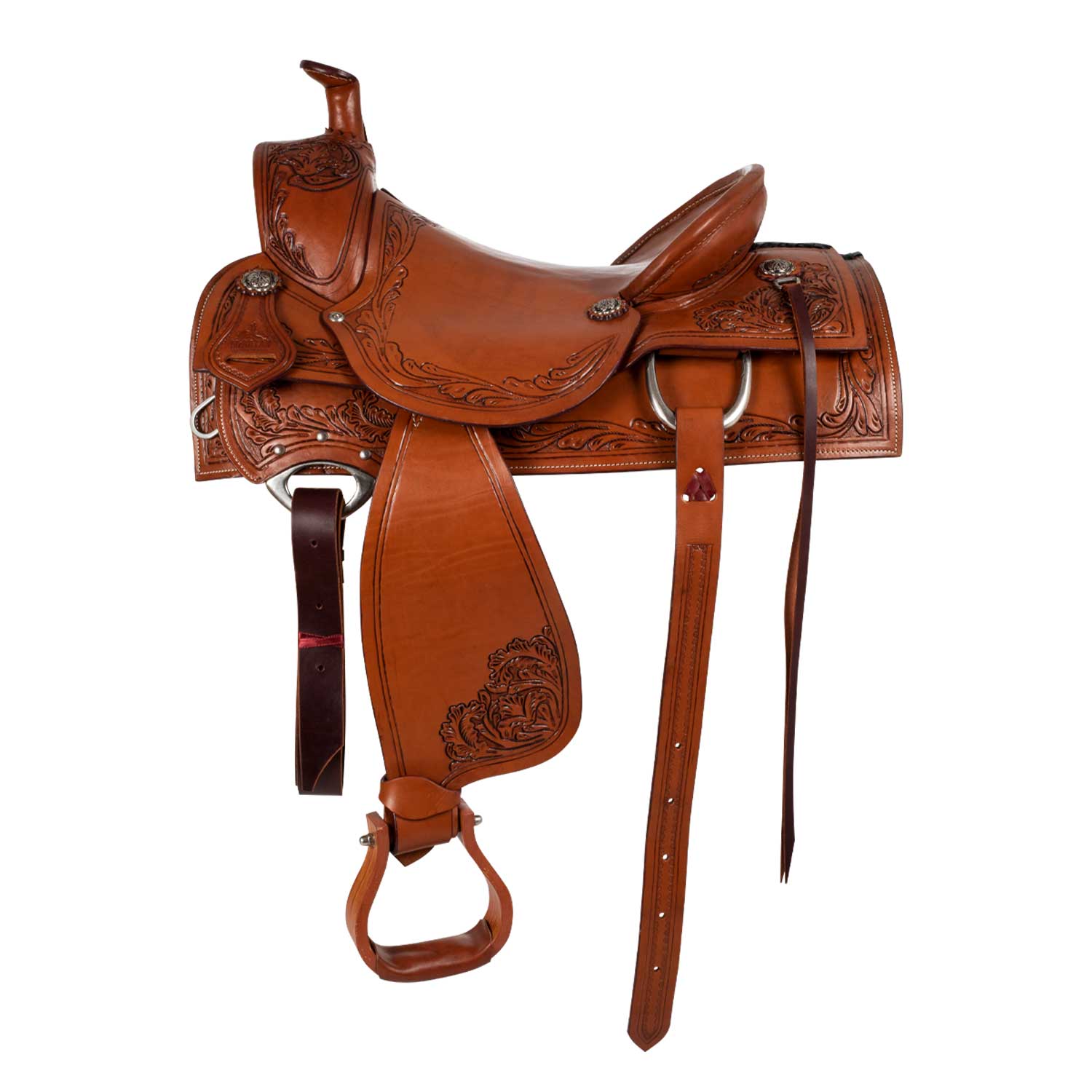 McBryan working ranch saddle pro flower  tooling MBH08009