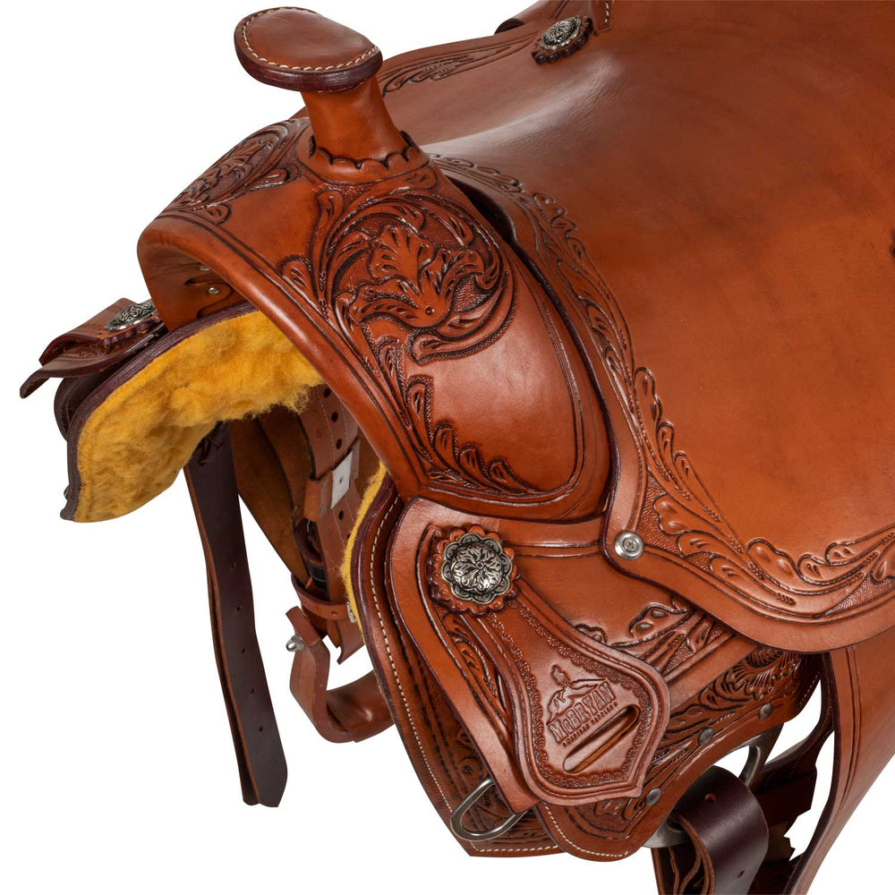 McBryan working ranch saddle pro flower  tooling MBH08009