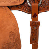 McBryan working ranch saddle with rainbow MBH08010