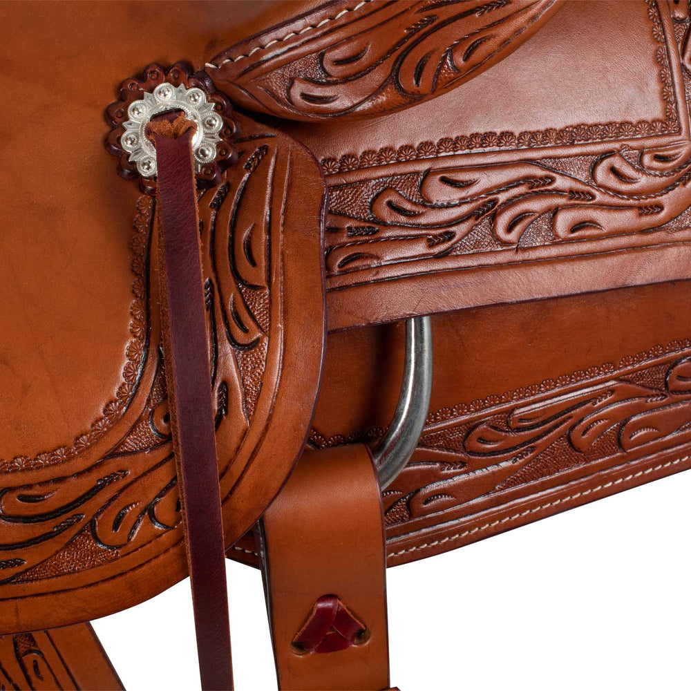 McBryan border stamp team penning saddle MBH08012