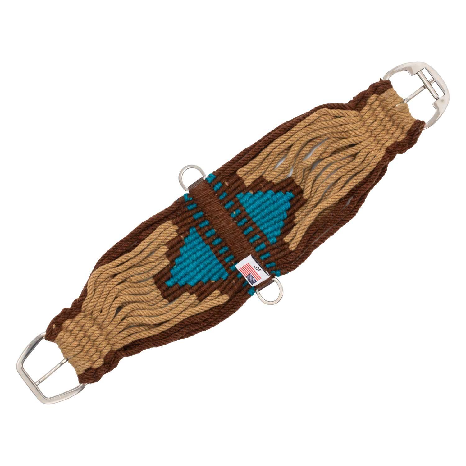 Pool's mohair western girth aztec design