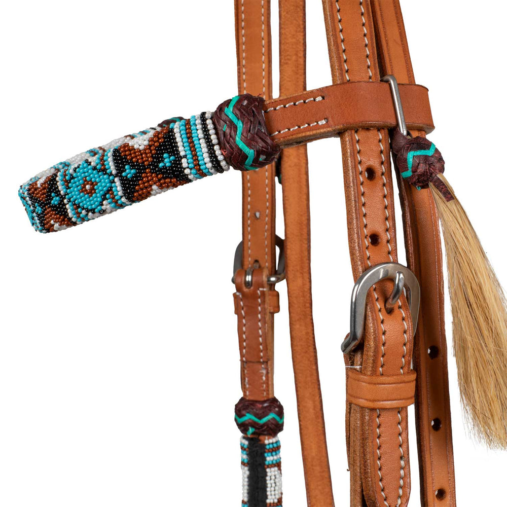 Pool's navajo pearls western bridle