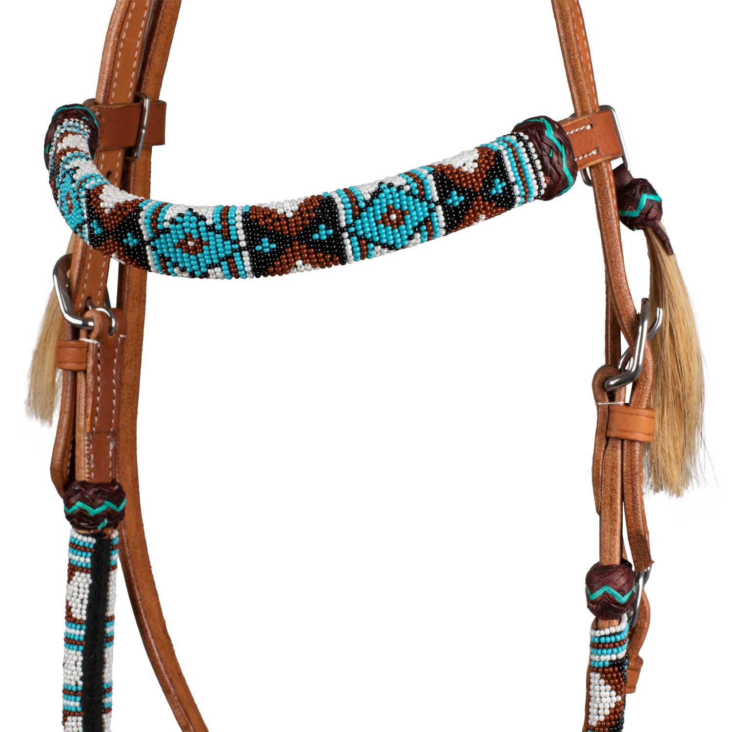 Pool's navajo pearls western bridle
