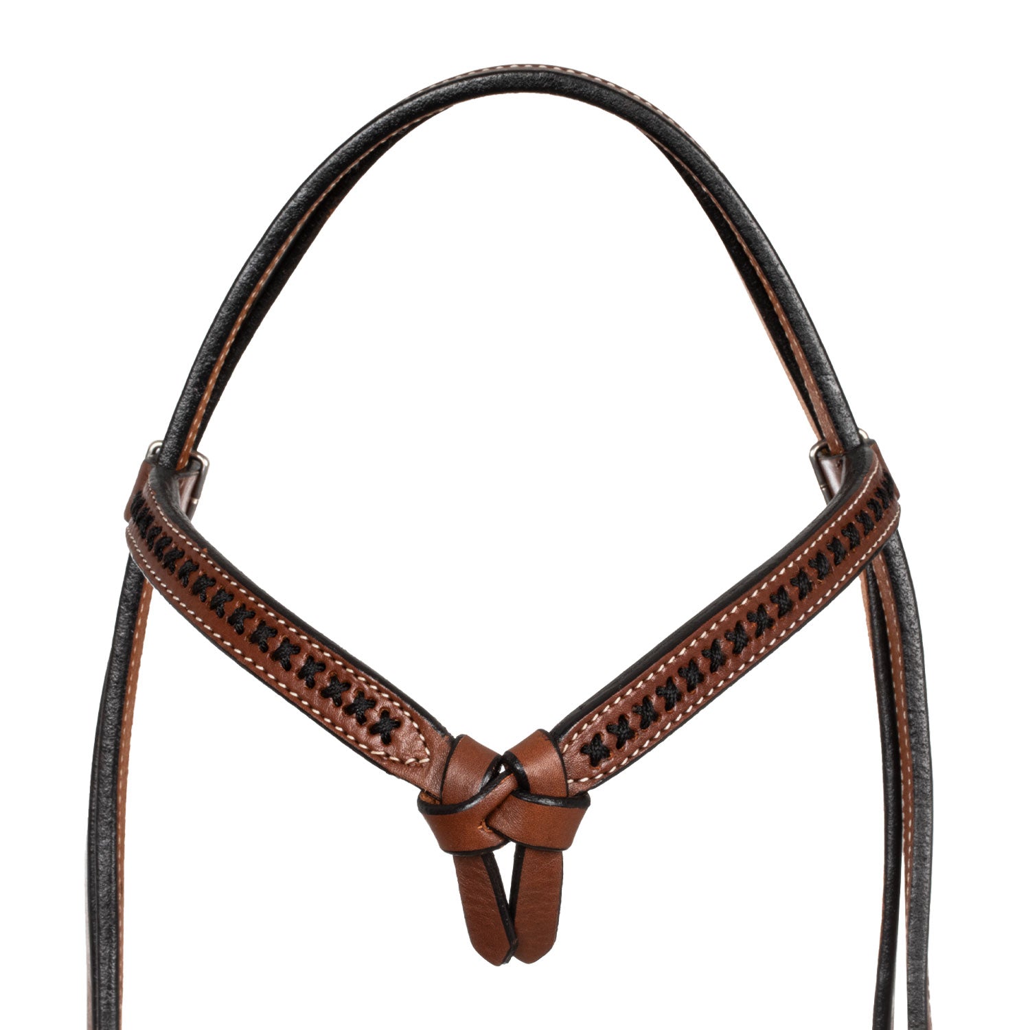 Pool's futurity western bridle with braided browband