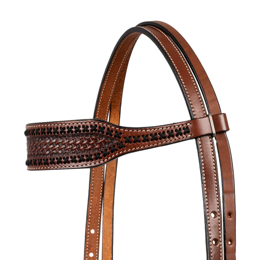 Pool's western bridle with wide browband
