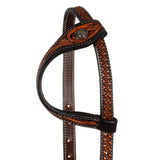 Pool's western one ear bridle floral tooling