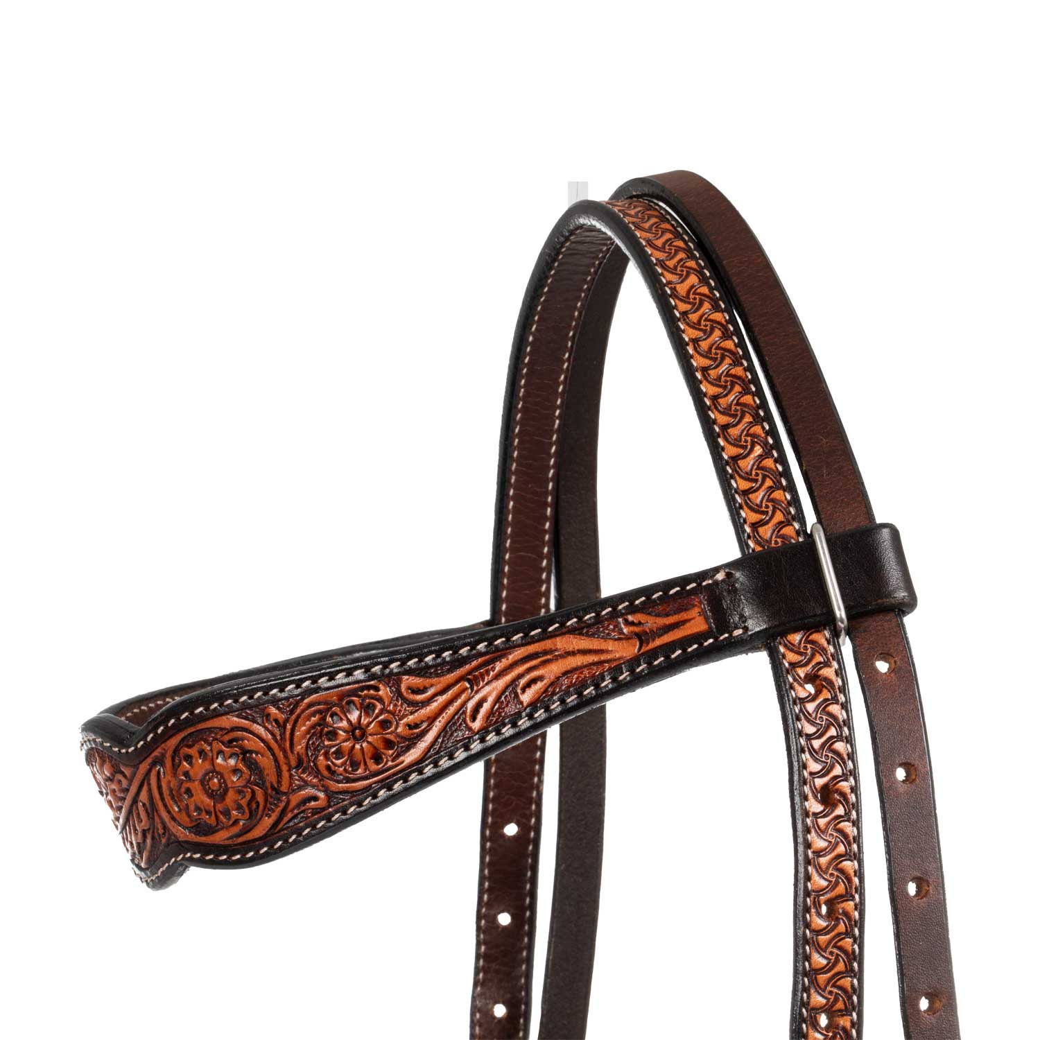 Pool's western headstall flower tooling
