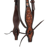 Pool's western headstall flower tooling