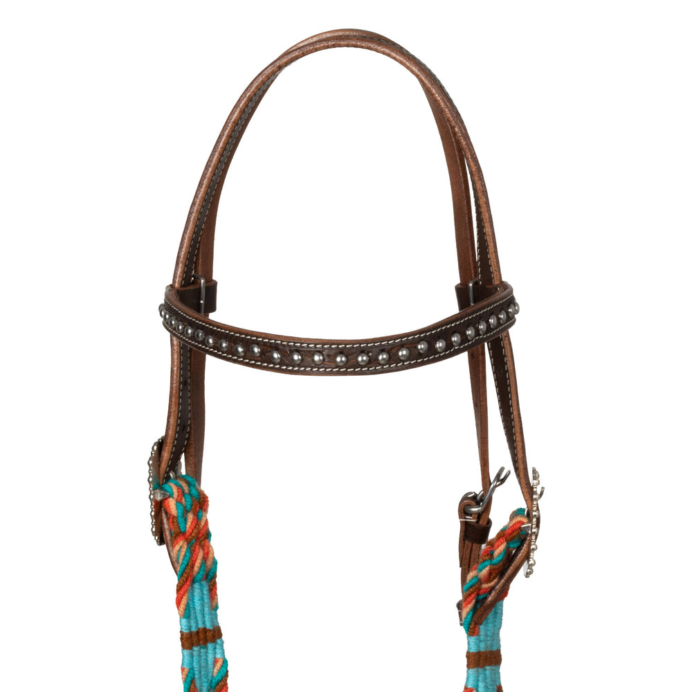 Pool's rope waves western bridle