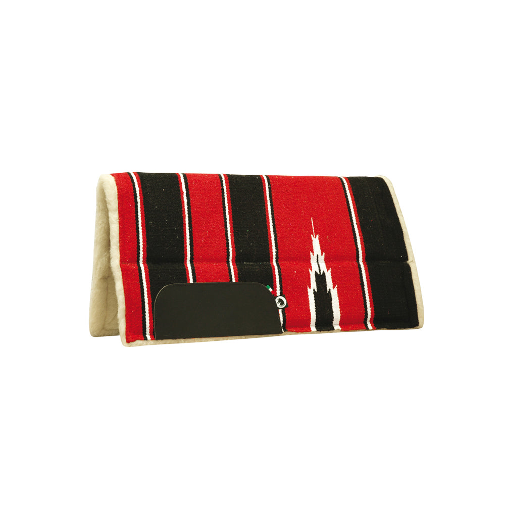 Lakota pony saddle pad with synthetic fleece bottom
