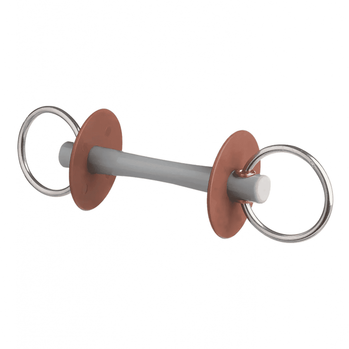 Beris loose ring snaffle bit with comfort bar, ring 6 cm, soft Beris