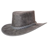 American hat makers Crusher | Crushable Leather Outback Hat