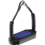 Herm. Sprenger Bow balance stirrups, stainless steel, anthracite, 12 cm - HorseworldEU