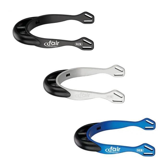 Herm. Sprenger fairRider spurs - aluminium, neck 20mm black thick rounded 47611 Herm. Sprenger