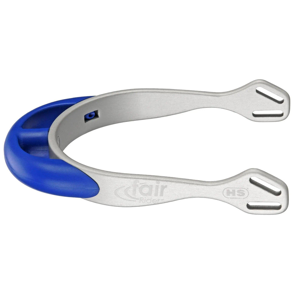 Herm. Sprenger fairRider spurs - aluminium, neck 20mm blue thick rounded 47613 Herm. Sprenger