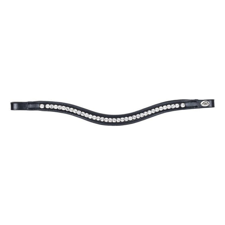 HFI padded wave browband with strass - HorseworldEU