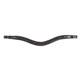 HFI padded wave browband with strass - HorseworldEU
