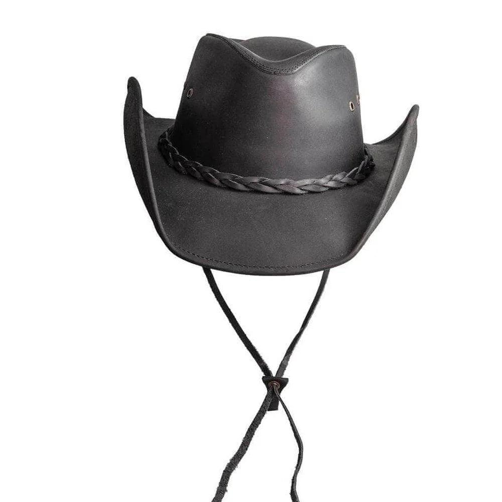 American hat makers Hollywood | Mens Leather Cowboy Hat