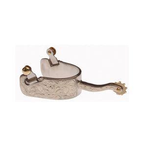 Lakota stainless steel cutting spurs with silver trims SR00026