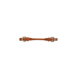 Lakota round leather curb chain MO00204