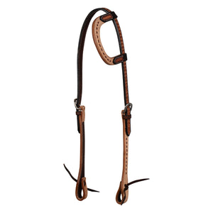 Pool's 2-tone een-oor western hoofdstel
