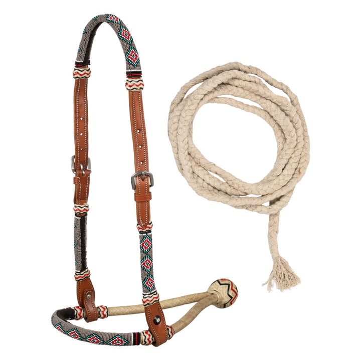 Pool's zandparels Bosal set met katoenen Mecate teugels