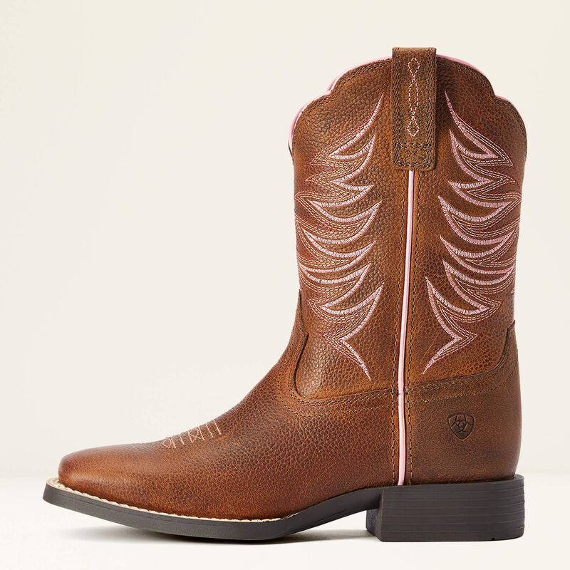 Ariat kids firecatcher wide square toe western boot
