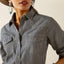 Ariat railroad stripe western shirt voor dames