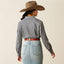 Ariat railroad stripe western shirt voor dames