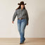 Ariat railroad stripe western shirt voor dames